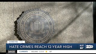 Hate crimes reach 12-year high