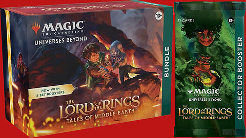 Lord Of The Rings Tales of Middle-Eath Magic The Gathering Bundle & Collector Booster Pack Opening