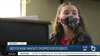 Indoor mask mandate dropped for Sweetwater, SD Unified students