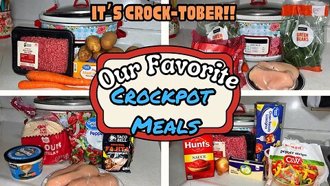 Easy & Tasty Crockpot Meals for Crock-Tober!! Feed Your Family Delicious Food On A Budget