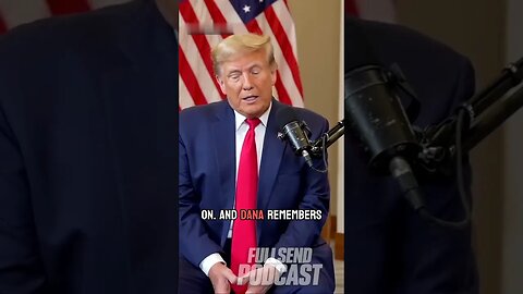 Trump's Story of Supporting Dana and UFC | FULL SEND PODCAST | Donald Trump Interview #shorts