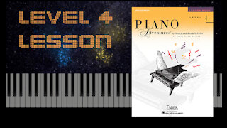 Gigue in A major - Piano Adventures Level 4 - Lesson Book