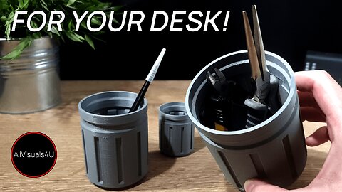 🖊 3D Printed Desk Accessories - 3D Printed Pen Holder - 3D Print Organizer