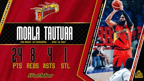 Moala Tautuaa Highlights [San Miguel vs Terrafirma | Apr. 10, 2024]