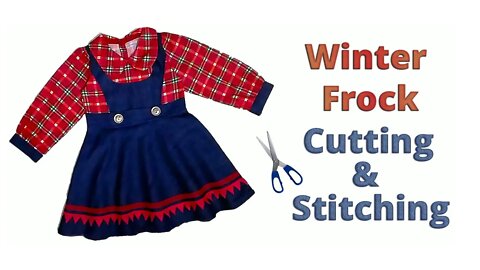 Toddler Girls Button Front Plicated Strap Dresses | Baby Frock Cutting And  Stitching | Frock Design - YouTube