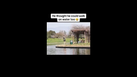 prank on walking on water 😂