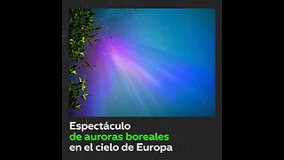 Auroras boreales iluminan los cielos de toda Europa