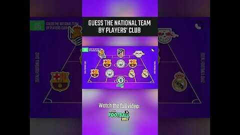 GUESS THE NATIONAL TEAM BY PLAYERS' CLUB #2 | TFQ QUIZ FOOTBALL 2023