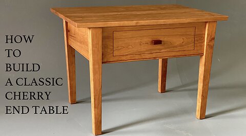Build This Cherry End Table - Game Table - Woodworking Plans Available