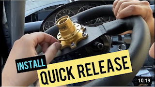 LifeLine Bolt-On SpecE46 Quick Release Steering Wheel Install