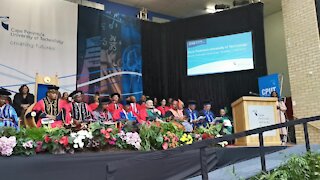 SOUTH AFRICA - Cape Town - Denis Goldberg during a speech after receiving a honourable Doctorate (video) (gxw)