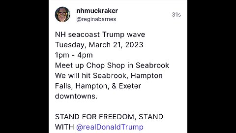 NH seacoast Trump wave 3.21.23