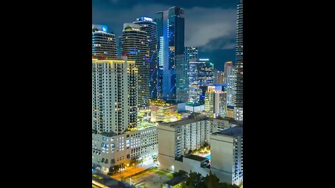 Miami's skyline is a glow discover the magic of skyscrapers at night via @videomaxmiami ! At nigh