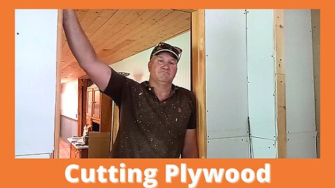 Installing A Mini Split - Cut Plywood Ceiling