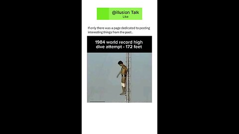 1984 World Record High Dive Attempt-172 feet