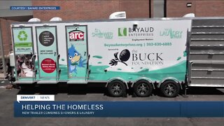 New trailer combines showers & laundry to help homeless