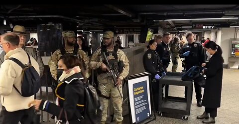 Dystopia Future In NYC As National Guard Is Deployed In City Subways