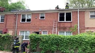 Apartment fire in Roland Park