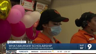 Student receives Whataburger scholarship