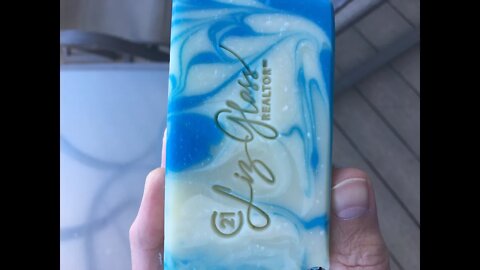Making a custom soap for Liz Glass, real estate agent