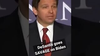 DeSantis goes SAVAGE on Biden #shorts