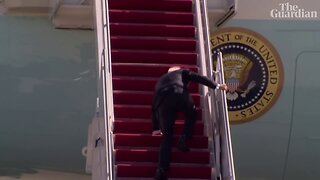 Ol' Joe Biden's falling down - Our clumsiest Whitehouse resident ever!