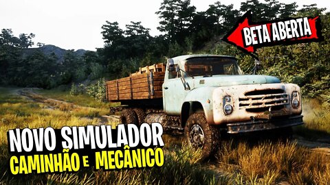 NOVO SIMULADOR FOCADO EM CAMINHÕES E MECÂNICA - Truck Mechanic Dangeours Paths