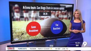 Arizona beats San Diego State in season opener