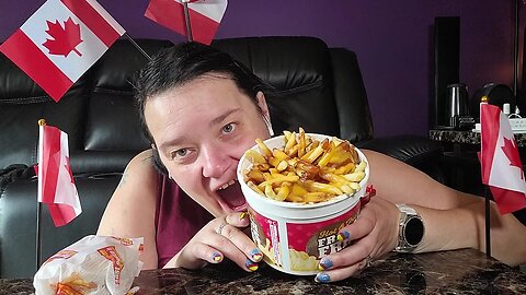 Happy Canada Day with Fast Eddies Holy Giant Bucket of Fries 🍟🍟🍟🍁🍁🍁🍁