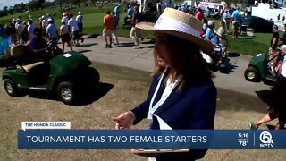 2 women make history at the Honda Classic as the first female starters