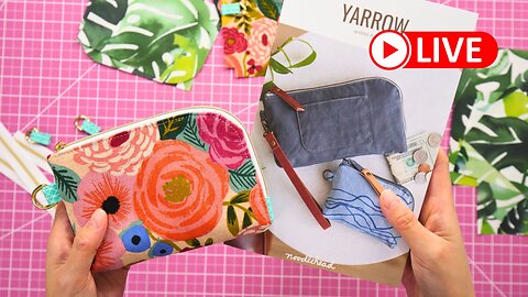 Watch Me Sew Noodlehead Yarrow Pouch 🔴 LIVE from the Sewing Room [Day 8]