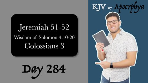 Day 284 - Bible in One Year KJV [2022]