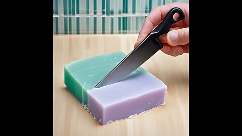 "Ultimate ASMR Kinetic Soap Slicing for Deep Relaxation 😌🛁" 3