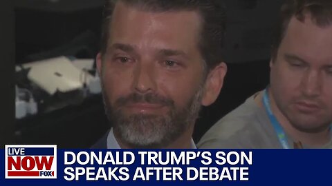 Donald Trump Jr. speaks after GOP debate, says he hasn't spoken with his dad