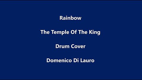Rainbow - The Temple Of The King - Drum Cover