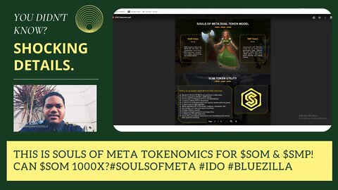 This Is Souls Of Meta Tokenomics For $SOM & $SMP! Can $SOM 1000X?