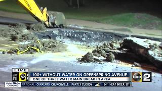 Water main break cuts off water to hundreds