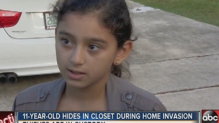 11-year-old hides in closet during home invasion