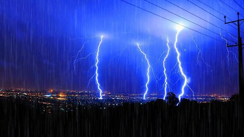 HEAVY RAIN WITH MASSIVE LIGHTNING STRIKES - FORCE OF NATURE