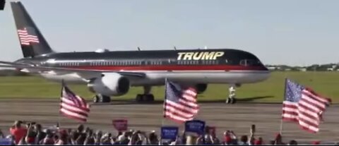 TRUMP❤️🇺🇸🥇FIRST CAMPAIGN RALLY🤍🇺🇸🏅🛬 WITH TRUMP FORCE ONE IN WACO TEXAS💙🇺🇸🛬⭐️