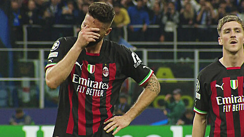 Olivier Giroud crying vs Inter