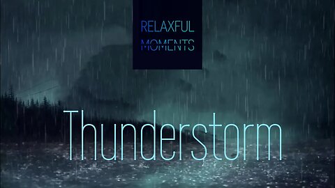 Thunderstorm at Night | Blue Noise | Dark Thunderstorm and Lightning for Calming, Relaxation, Focus and Productivity