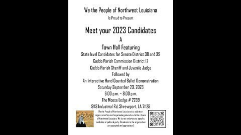 Moose Lodge - Meet Your 2023 Political Candidates _ part 1
