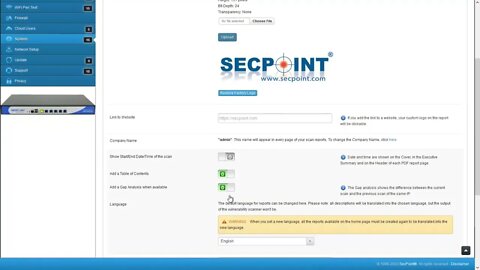 SecPoint Penetrator 54 Date Time Report