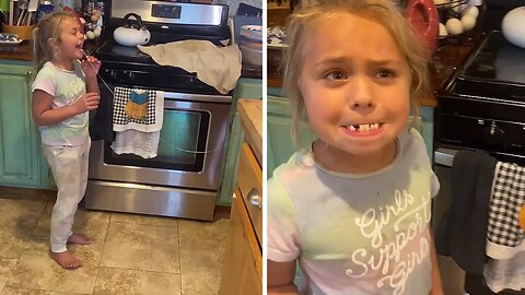 Big Brother Uses Nerf Gun To Remove Sister's Tooth