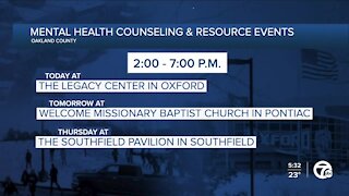 Counseling and mental health events in Oakland County