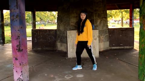 Teenage girl delivers spectacular dance moves