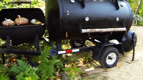 This might be the world's biggest BBQ smoker!