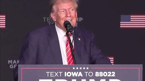 🔋🪫🔌Trump nails it on electric cars, China, hybrids and trucks in Iowa 🔋