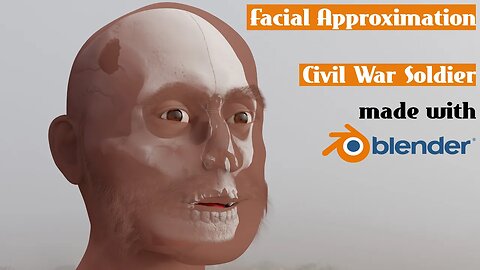 Civil War Soldier - Unveiling the Faces of the Past: Facial Approximation Animation #civilwar #b3d